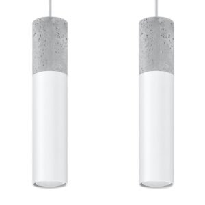 Pendant Lamp Borgio 2 White