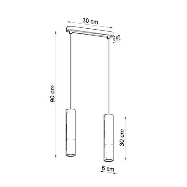 Pendant Lamp Borgio 2 White - Image 4