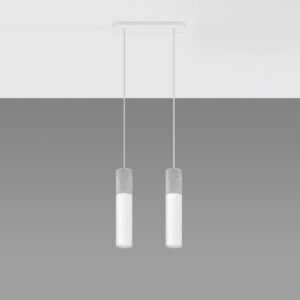 Pendant Lamp Borgio 2 White Multi Pendants Great Lighting UK Ltd