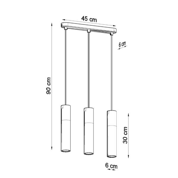 Pendant Lamp Borgio 3l White - Image 4
