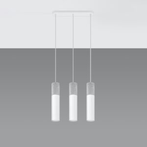 Pendant Lamp Borgio 3l White Multi Pendants Great Lighting UK Ltd