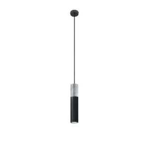 Concrete Pendant Light Borgio Single Black Concrete Lighting Great Lighting UK Ltd