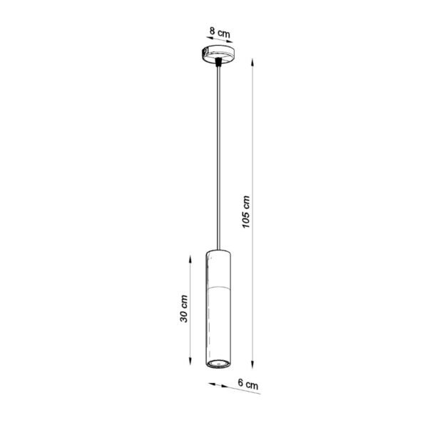 Pendant Lamp Borgio 1 Black Modern Pendant Lights Great Lighting UK Ltd