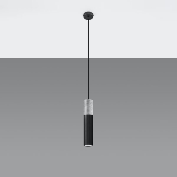 Pendant Lamp Borgio 1 Black Modern Pendant Lights Great Lighting UK Ltd