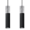Pendant Lamp Borgio 2 Black Multi Pendants Great Lighting UK Ltd