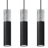 Pendant Lamp Borgio 3l Black Multi Pendants Great Lighting UK Ltd