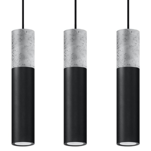 Pendant Lamp Borgio 3l Black Modern Pendant Lights Great Lighting UK Ltd