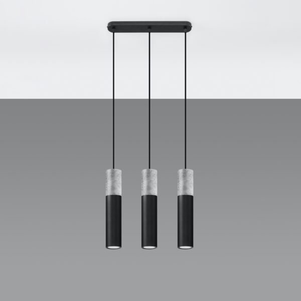 Pendant Lamp Borgio 3l Black Modern Pendant Lights Great Lighting UK Ltd