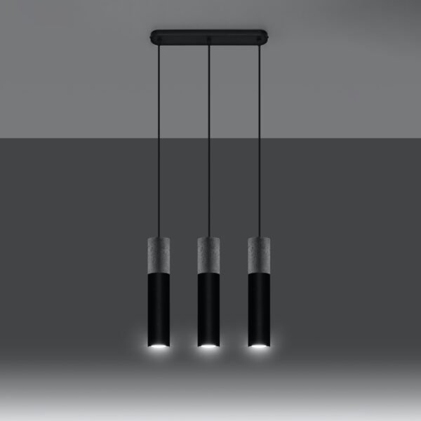 Pendant Lamp Borgio 3l Black Modern Pendant Lights Great Lighting UK Ltd