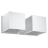 Wall Lamp Quad 2 White Box Wall Lights Great Lighting UK Ltd