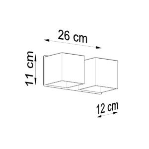 Wall Lamp Quad 2 White Box Wall Lights Great Lighting UK Ltd