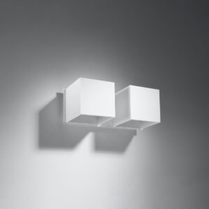 Wall Lamp Quad 2 White Box Wall Lights Great Lighting UK Ltd