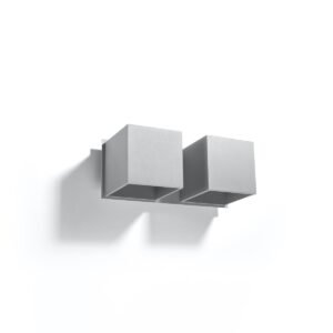 Wall Lamp Quad 2 Grey Box Wall Lights Great Lighting UK Ltd