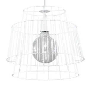Gate Pendant - White Minimalist Lighting Great Lighting UK Ltd