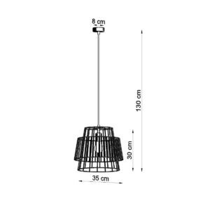 Pendant Lamp Gate White Modern Single Pendants Great Lighting UK Ltd
