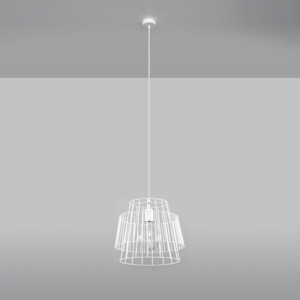 Pendant Lamp Gate White Single Pendants Great Lighting UK Ltd