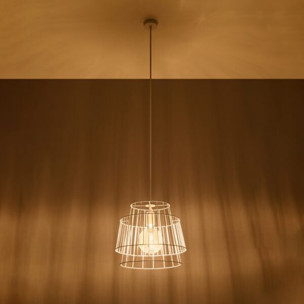 Pendant Lamp Gate White Single Pendants Great Lighting UK Ltd