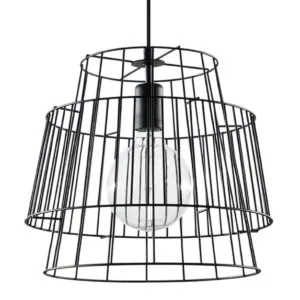 Gate Pendant - Black Black Pendant Lights Great Lighting UK Ltd
