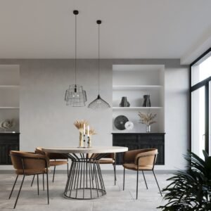 Pendant Lamp Gate Black Modern Single Pendants Great Lighting UK Ltd