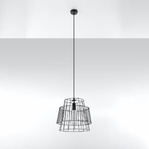 Pendant Lamp Gate Black Modern Single Pendants Great Lighting UK Ltd