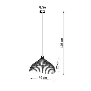 Pendant Lamp Umb Black Modern Single Pendants Great Lighting UK Ltd