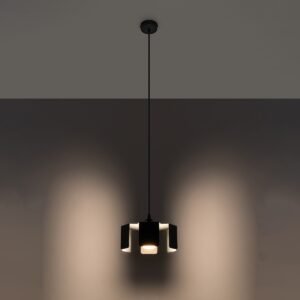Pendant Lamp Tulip Black Shade Pendants Great Lighting UK Ltd