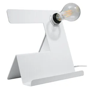 Incline Desk Lamp - White Industrial Table Lamps Great Lighting UK Ltd