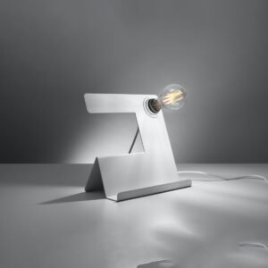 Table Lamp Incline White Modern Table Lamps Great Lighting UK Ltd