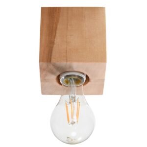 Ceiling Lamp Ariz Natural Wood Single Ceiling Lights Great Lighting UK Ltd