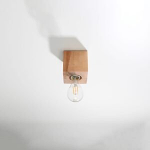 Wooden Ceiling Light Ariz Natural Wood Modern Single Ceiling Lights Great Lighting UK Ltd