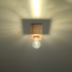 Wooden Ceiling Light Ariz Natural Wood Modern Single Ceiling Lights Great Lighting UK Ltd
