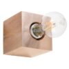 Wall Lamp Ariz Natural Wood Single Wall Lights Great Lighting UK Ltd