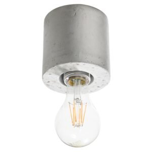 Ceiling Lamp Salgado Concrete Single Ceiling Lights Great Lighting UK Ltd