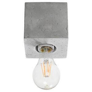 Ceiling Lamp Ariz Concrete Single Ceiling Lights Great Lighting UK Ltd