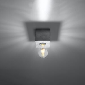 Ceiling Lamp Ariz Concrete Single Ceiling Lights Great Lighting UK Ltd
