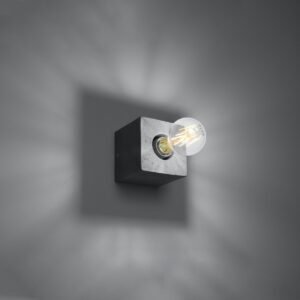 Wall Lamp Ariz Concrete Single Wall Lights Great Lighting UK Ltd