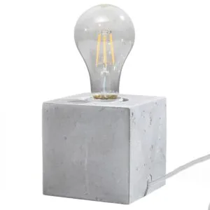 Concrete Table Lamp Ariz Bedside Table Lamps Great Lighting UK Ltd