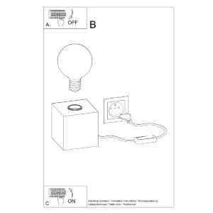 Table Lamp Ariz Concrete Modern Table Lamps Great Lighting UK Ltd