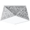 Ceiling Lamp Hexa 25 Silver Single Ceiling Lights Great Lighting UK Ltd