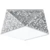 Hexa 25cm Ceiling Light - Silver Living Room Ceiling Lights Great Lighting UK Ltd