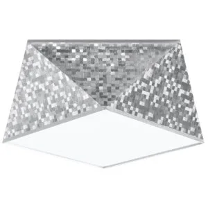 Hexa 25cm Ceiling Light - Silver Living Room Ceiling Lights Great Lighting UK Ltd