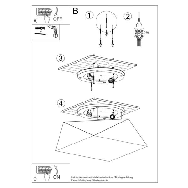 Ceiling Lamp Hexa 35 White - Image 5