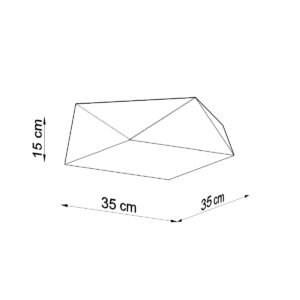 Ceiling Lamp Hexa 35 Black Large Ceiling Lights Great Lighting UK Ltd