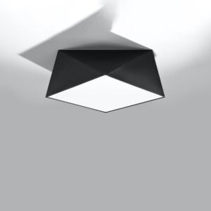 Ceiling Lamp Hexa 35 Black Large Ceiling Lights Great Lighting UK Ltd