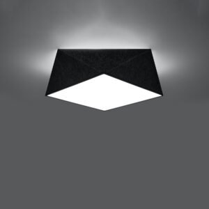 Ceiling Lamp Hexa 35 Black Large Ceiling Lights Great Lighting UK Ltd