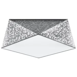 Hexa 35 Ceiling Light - Silver Modern Large Ceiling Lights Great Lighting UK Ltd