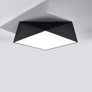 Ceiling Lamp Hexa 45 Black Large Ceiling Lights Great Lighting UK Ltd