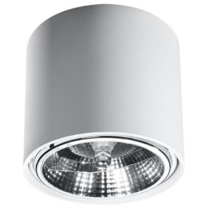 Ceiling Lamp Tiube White Single Ceiling Lights Great Lighting UK Ltd