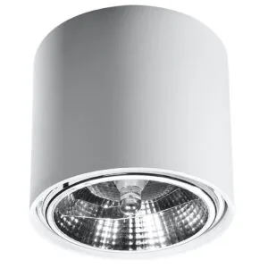 Tiube Ceiling Spotlight - White Modern Single Ceiling Lights Great Lighting UK Ltd