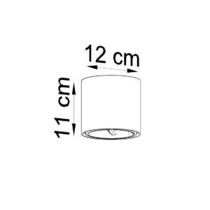 Ceiling Lamp Tiube Grey Single Ceiling Lights Great Lighting UK Ltd